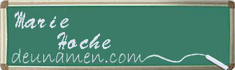 Marie Hoche Visitenkarte